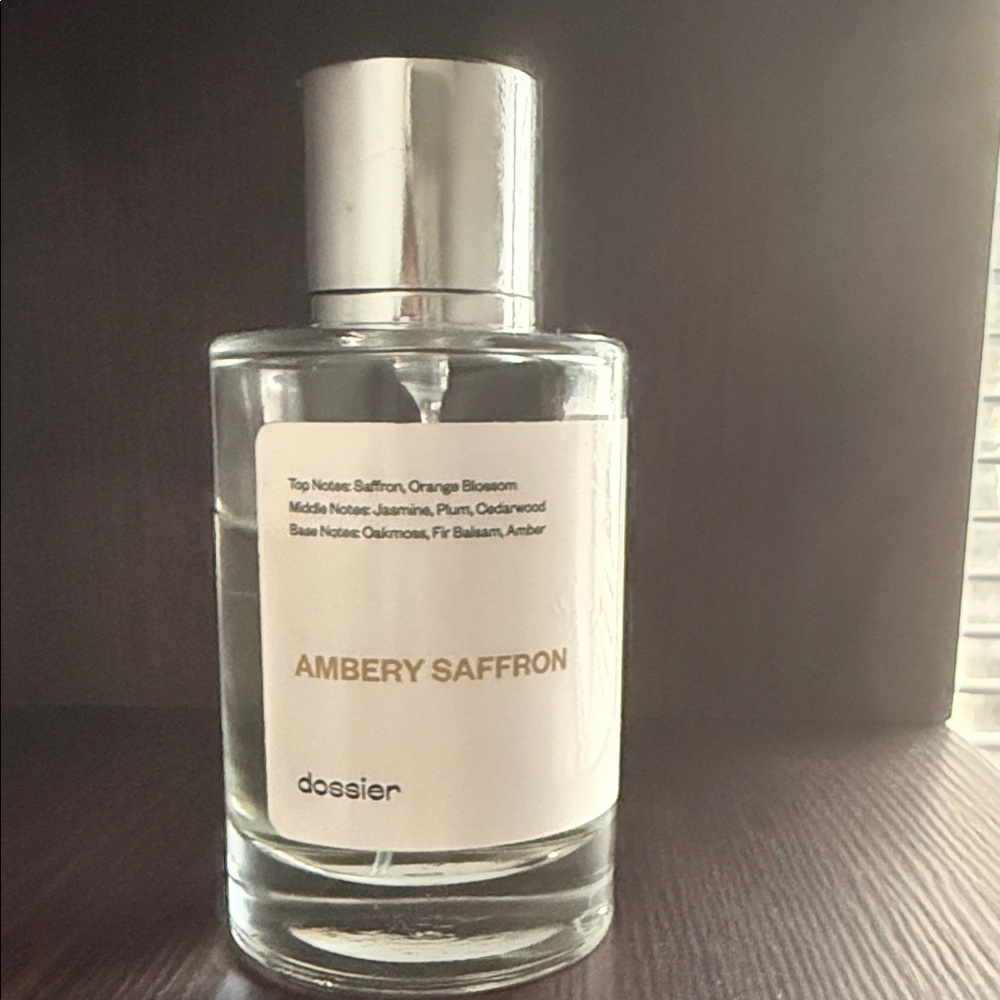 Dossier Ambery Saffron Perfume - Silver
